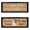 "Faith*Family*Friends & This Chick" 2-Piece Vignette by Gail Eads, Black Frame