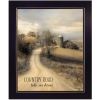 "Country Road Take Me Home" by Lori Deiter, Ready to Hang Framed Print, Black Frame