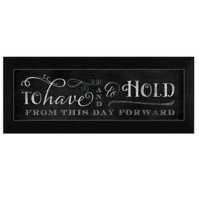 "To Have and To Hold" By Mollie B., Printed Wall Art, Ready To Hang Framed Poster, Black Frame