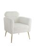 ACME Connock Accent Chair, White Faux Sherpa AC00124