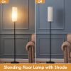 74.8in Tall Floor Lamp with Shade 3200K Warm Yellow Light Modern Standing Lamp Decorative Lamp with Foot Switch