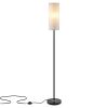 74.8in Tall Floor Lamp with Shade 3200K Warm Yellow Light Modern Standing Lamp Decorative Lamp with Foot Switch