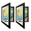 Kids Art Frame Front Opening Wooden Frame Artwork Display Storage Frame Picture Frame Wall Display for Photo Art Projects Picture Children Drawing